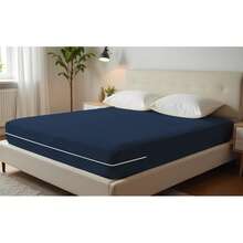 Double Gel Knit Mattress Cover With Zipper - 藏蓝色 - 查看 12