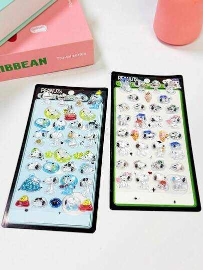 卡通动漫贴纸 - 儿童艺术手工，精致3D立体日系动漫周边贴纸，自粘可重复使用DIY装饰贴纸，儿童互动贴纸，日常装饰贴纸，派对装饰贴纸，儿童贴纸游戏