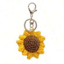 1 Móc khóa đan hoa hướng dương, vòng lò xo vàng sáng tạo, mặt dây chuyền kim loại trang trí cho túi xách, thích hợp để trang trí hàng ngày, phụ kiện ô tô, túi xách, đồ dùng học tập, phong cách Goth Y2k dễ thương - Màu vàng - Xem 8