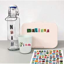 288PCS/4 Sheets Small Vinyl Alphabet Stickers - Colorful Letter Collage Kit With 28 Sheets Self-Adhesive Mini Stickers For Free Word Combining, DIY Card Making & Notebook Decor Creative Journaling - Valentine DIY Stickers, Scrapbook Lettering Kit, - Multicolor - View 11