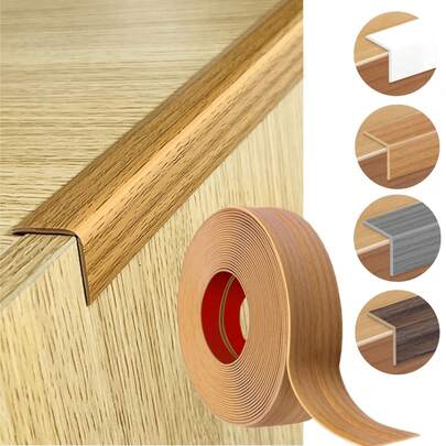 1PC Self Adhesive Edging Decorative Strip, Self-Adhesive Corner Protector, PVC Edging Protector, 2m/78.74inch Floor Edging Strip
