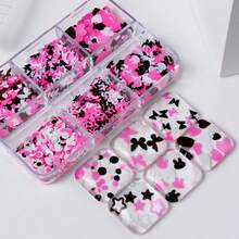 Heart Rabbit Glitter For Epoxy Resin Filling Holographic Sequins Mixed Heart Shape Paillettes DIY Keychain Pendant Handcraft Materials Mould Filler Material, DIY Crafts, Valentine's Crafts, Jewelry Casting Supplies - Multicolor - View 2