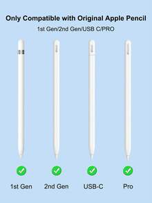 Ngòi bút thay thế tương thích với Apple Pencil, đầu bút nâng cấp cho Apple Pencil Pro/Thế hệ thứ 2/Thế hệ thứ nhất/USB-C, ngòi bút cảm ứng kèm hộp đựng, bộ ngòi bút cảm ứng chuyên nghiệp. - Nhiều màu - Xem 4