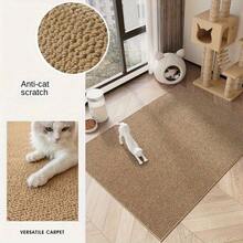 1PC Cat Scratching Board, Cat Litter Integrated Imitation Sisal Cat Litter Mat, Wear-Resistant And Non-Dandruff, Cat Sisal Mat, Cat Litter, Protection Sofa Carpet, Cat Toy Supplies - 50CMx80CM - View 3