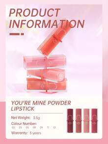 4U2 YOU'RE MINE 粉状唇膏，滋润保湿，显色度高，质地柔滑，持久哑光妆效，3.5克/0.12盎司 - 09 SOMEONE ELSE - 查看 3