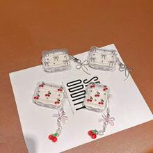 Resin Alloy Bow-Knot Cherry Bluetooth Earphone Protective Case With Pendant, Gift For Girlfriend/Best Friend - Multicolor - View 9