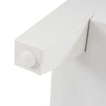 Single Sink Bathroom Vanity Unit, 60 Cm Washbasin Unit With Ceramic Basin And Shelf, White - White - View 6