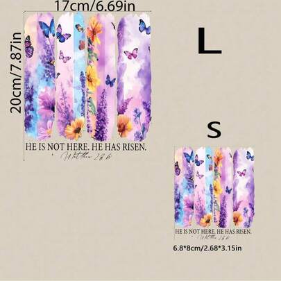 1 pieza/2 piezas/3 piezas Pegatinas de transferencia térmica con citas de versículos bíblicos interesantes y mariposas de fe, lavables para DIY en ropa, camisetas, máscaras, jeans y mochilas