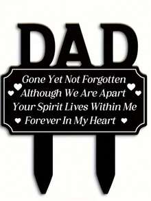 2D Acrylic Garden , Waterproof Grave Marker, Weatherproof Lawn Sign, Sympathy Gift, Patio Pathway Memorial Ornament, Outdoor Remembrance Decor - A - View 6