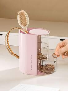 1 pieza Caja de almacenamiento de escritorio, Caja de almacenamiento de accesorios para el cabello de niños, Adecuada para el almacenamiento diario de niños - Multicolor - Ver 6