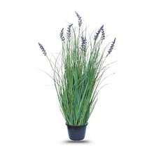 Planta Artificial de Lavanda de 28 Pulgadas en Maceta Negra, Decoración Perfecta para Hogar, Bodas, Cocina, Jardín, Patio o Ventana, Centro de Mesa-B029 - 28 pulgadas de alto paquete de 1 - Ver 9