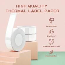 160pcs/1Roll P12 P15 Thermal Label Sticker 12mm*40mm Tape Compatible Phomemo D30 Q30 Marklife P11 P50 L12 Q2 Labeller - Multicolor - View 4