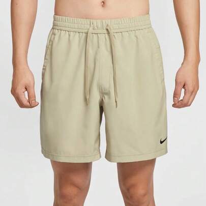  Nike Dri-Fit Dri-FIT Solid Color Drawstring Quick-Dry Casual Shorts For Men
