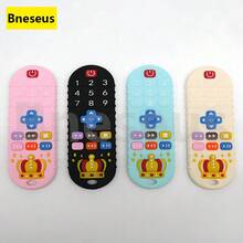 Bneseus 1pc Silicone Teething Toy, Crown Shaped Baby Chewing Toy, Anti-Swallowing Wide Design, Cartoon Remote Control Crown Theme, Suitable For 6-24 Months Boys And Girls, Holiday Gift, Ramadan And Eid Gift - Jewel Crown - View 3
