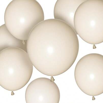 Sand White Balloons 50 Pcs 10 Inch White Sand Balloon Matte Latex Balloons For White Theme Birthday Party Wedding Baby Shower Decorations