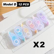 Correction Tape 3/6/12 PCS, For Smooth Error Covering, School Exams & Office Documents, Suitable For School And Office Household Items Back To School - Sets - View 19