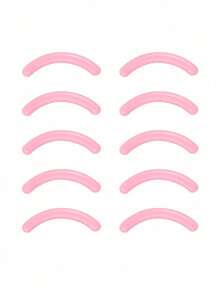 12-Piece Fashion Eyelash Curler And Eyebrow Grooming Kit Includes 1 Pink Eyelash Curler, 10 Replacement Silicone Pads, And 1 Small Transparent Storage Pouch, Featuring A 10-Second Rapid Curling Design With Outstanding Curling Results. - Multicolor - View 9