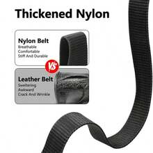 1.5 Inch Nylon Military Tactical Belt, Heavy Duty Mesh Adjustable Nylon Belt For Men - Multicolor - View 7