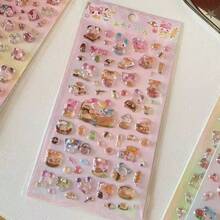 Cute Animal 3D Embossed Stickers, Cartoon Fun Toy Stickers, Transparent Phone Case Decorative Stickers - Multicolor - View 7