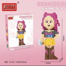 Mattel Witch Girl Building Block Set, Party Gift Suitable For Friends And Classmates - Multicolor - View 3