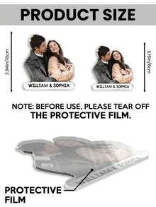 1PC Custom Personal Photo Acrylic Photo Fridge Magnet - Photo Portrait Fridge Magnet - As Shown4 - View 9