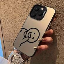 Cartoon Elephant Pattern Phone Case It Is Compatible With IPhone 17/16/15/14/13/12/108 Pro Max/Pro/Plus Models. It Features A Stylish And Minimalist Design And Provides Shockproof And Abrasion-Resistant Protection. - Black - View 4