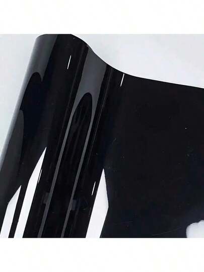 1pc Super Glossy Black Car Wrap Film - Skin-Fit, Self-Adhesive PET Film - Waterproof, Scratch-Resistant, Breathable - Suitable For DIY Color Change On Cars, Motorcycles, Furniture, Etc. Super Glossy Car Wrap Film