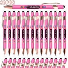 30pcs Customized Metal Ball Pens, Laser Engraved, Ideal Gift For Educators, Students And Corporate Events - 套裝 - 查看 6