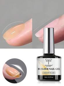 Gel transparente COLOURSMILE para realzar las uñas, extensiones de gel, base de gel en un solo frasco, extensiones de uñas de gel UV-LED, ajustable - Multicolor - Ver 15