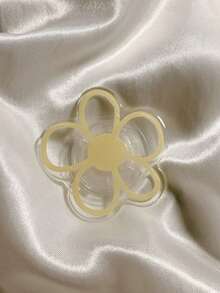 Minimalist Small Yellow Flower Phone Case With Stand, Cute Retractable Creative Unisex Phone Accessory - Multicolor - View 8