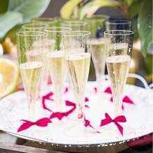 5盎司香槟杯，可重复使用的香槟杯，透明塑料马提尼杯 - 适用于鸡尾酒、香槟、甜点，也可作为可重复使用的慕斯杯、果汁杯、迎宾饮料杯、饮品杯使用。 - 多色/款式隨機 - 查看 8