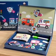 Magnetic Puzzle Toys For Kids, Educational Brain Teaser Magnetic Building Blocks, Multi-Functional Puzzle Board, Early Learning Fun Toys - Multicolor - View 12