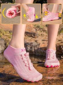 New Kids/Unisex Beach Hiking Fitness Swimming Water Shoes, Lightweight Quick-Dry Barefoot Aqua Socks For Outdoor Activities Like Trekking, Climbing, Surfing, Rafting, Fishing, Suitable For Men And Women - Pink - View 14