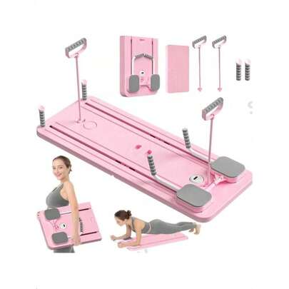 ZM 헬스 3-in-1 다기능 접이식 필라테스 슬라이더 보드, 필라테스 쉐이핑 세트, 그래스 글라이더, 복부 롤러 보드 포함, 코어 트레이닝, 피트니스, 가정, 체육관에 적합