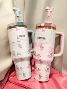 STANLEYo X LOVE SHACK FANCYo. Limited-Edition Holiday Collection QUENCHERs H2.0 40oz / 1183ml Bow Tumbler. Double-Wall Vacuum Insulation. Sports Water Bottle. Can Be Used For Outdoor Sports, Heat Preservation Time Cold And Hot Water Can Be Insulated, Suitable For Camping, Work, Indoor Use. Gifts For Girlfriend, Family Members, Sister, Mother, Best Friend. Birthday Gifts, Festival Gifts.[Gift Box Packaging] - Pink Butterfly Gift Box - View 1