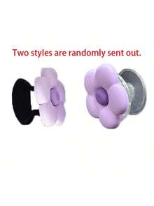 Flower Phone Case, Stand Phone Case, Beauty Phone Case, Personalized Phone Protective Case, Fo Rsamsung For Galaxy S25 Plus/S24 Ultra/S23 Fe/S22/S21 Fe - Mauve Purple - View 7