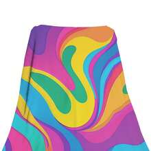 Frazada de Flannel Ultra Suave  Calientita, Ligera y Cómoda Ideal para Cama, Sofá y Viaje Diseños abstractos - Multicolor - Ver 4