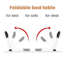 Lap Desk For Laptop Bed Trays For Eating And Laptops Bed Table Tray Breakfast In Bed Tray With Legs Lap Trays For Adults Lap Table Laptop Stand TV Trays For Bed With Cup Holder - 卡其色 - 查看 8
