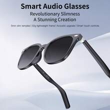 W630 4K HD Video/Photo Women's Fashion Portable Smart Glasses, Men's Smart Glasses, Featuring AI Recognition, Translation, And Protection Functions. Women's Glasses, Men's Glasses, Suitable For Casual Wear, Home Office, And Outdoor Sports Scenarios. - 黑色1(墨鏡) - 查看 2