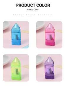 3个三角橡皮擦、削铅笔器、学生文具、眉笔 - 橡皮削筆器二合一 - 查看 8