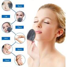 3/5/10pcs Reusable Makeup Remover Pads - Suitable For All Skin Types, Washable Super Soft Fiber Cloth, With Laundry Bag Included - Multicolor - View 2