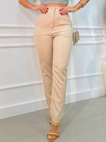 Women Suit Pants - Beis - Ver 1