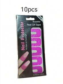 20pcs U-Shaped Nail Polish Protector Stickers, One-Time Nail Polish Anti-Overflow Stickers, Manicure Stickers - Multicolor - View 10