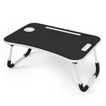 Lap Desk For Laptop Bed Trays For Eating And Laptops Bed Table Tray Breakfast In Bed Tray With Legs Lap Trays For Adults Lap Table Laptop Stand TV Trays For Bed With Cup Holder - Black - View 10