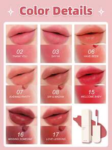 4U2 LOVE YOU BABE TINT MATTE,Matte Lip Paste, Waterproof And Long-Lasting Anti - Smudging Velvet Lip Gloss, Lip And Cheek Dual Use, Not Stained Cup Does Not Fade,2.6g/0.09oz - 02 THANK YOU - View 6