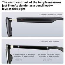 W630 4K HD Video/Photo Women's Fashion Portable Smart Glasses, Men's Smart Glasses, Featuring AI Recognition, Translation, And Protection Functions. Women's Glasses, Men's Glasses, Suitable For Casual Wear, Home Office, And Outdoor Sports Scenarios. - 黑色1(墨鏡) - 查看 3