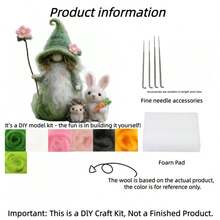 Bộ dụng cụ làm len nỉ 1 món, bộ dụng cụ làm len nỉ dành cho người mới bắt đầu và người lớn với hướng dẫn từng bước, bộ dụng cụ tự làm hình cô gái nấm, đồ trang trí nhà cửa dễ thương và ngộ nghĩnh, quà tặng độc đáo cho sinh nhật, ngày lễ tình nhân và Giáng sinh. - Tiên bướm - Xem 20