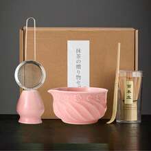 1件/5件套樱花抹茶茶具，包含抹茶碗、抹茶筅、抹茶杯、搅拌棒、茶匙、茶碗套装、抹茶冲泡工具、甜点及饮品制作工具、日式礼盒、松川抹茶搅拌套装、抹茶爱好者礼物 - 彩色 - 查看 15