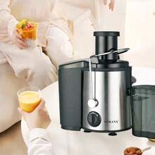 SOKANY 4000W Multi-Function Centrifugal Juicer. With 3-Inch Wide Feeding Chute. 800W Power, 2-Speed Settings, 304 Stainless Steel Construction. Suitable For Home And Restaurant Fruit Juicing, Can Separate Pulp From Various Fruits And Vegetables. Essential Kitchen Appliance. - EU C Type Plug(220-240V) - View 3