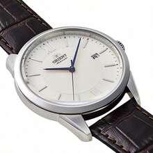 Automatic Mechanical Watch, White Dial, Leather Strap, Business Men's Wristwatch RA-AC0017S10D - White - View 4